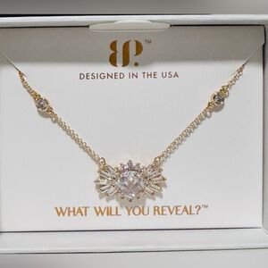 Bomb Party April 2026 GOLD Plating“The Mayci Necklace” Diamond CZ